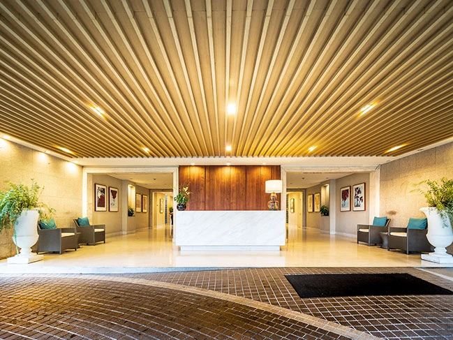 Residential apartment with landscaped garden and shared facilities